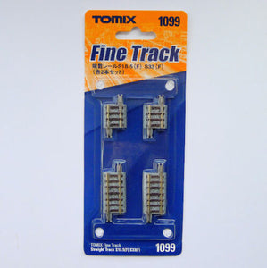 Tomix 1099 Straight Track S18.5(F) S33(F) 2 pcs N Scale