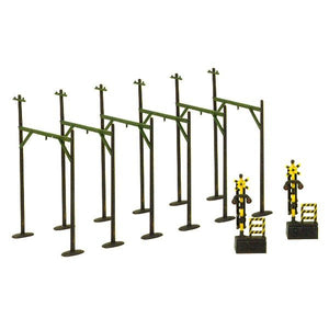 Tomytec 037-3 Overhead Wire Mast Style C Diorama View (N)